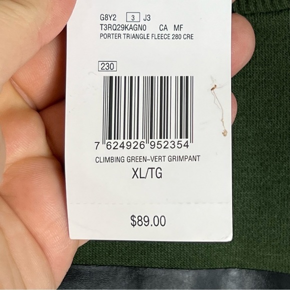 Guess Olive Green Men’s Crew Neck Cotton Blend Sweatshirt Sweater Size XL NWT - Picture 9 of 10